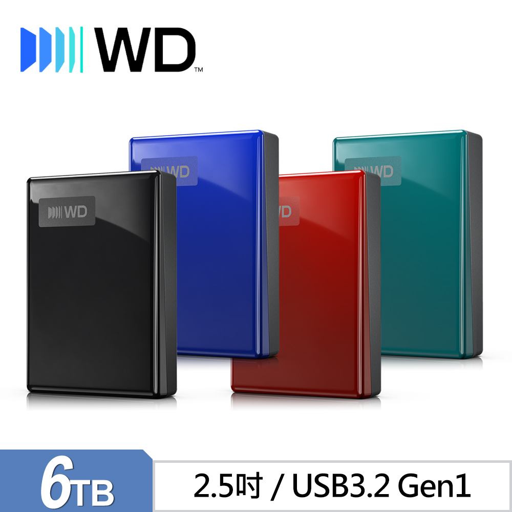 WD 威騰 My Passport 6TB 2.5吋USB-C行動硬碟