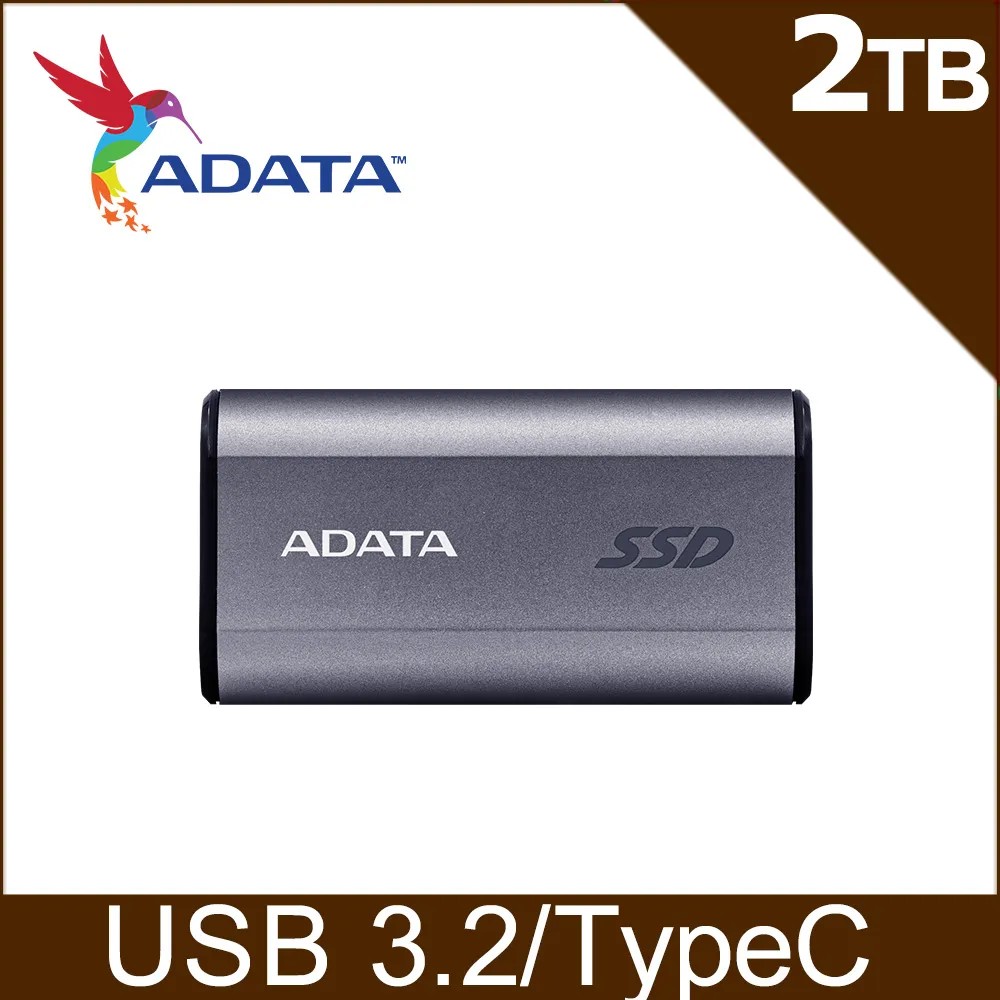 ADATA 威剛 SC750 2TB 外接式固態硬碟SSD(鈦黑)