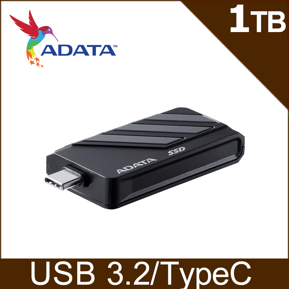 ADATA 威剛 SC735外接式固態硬碟 1TB SSD(黑灰)-SC735-1000G-CCBK/GY