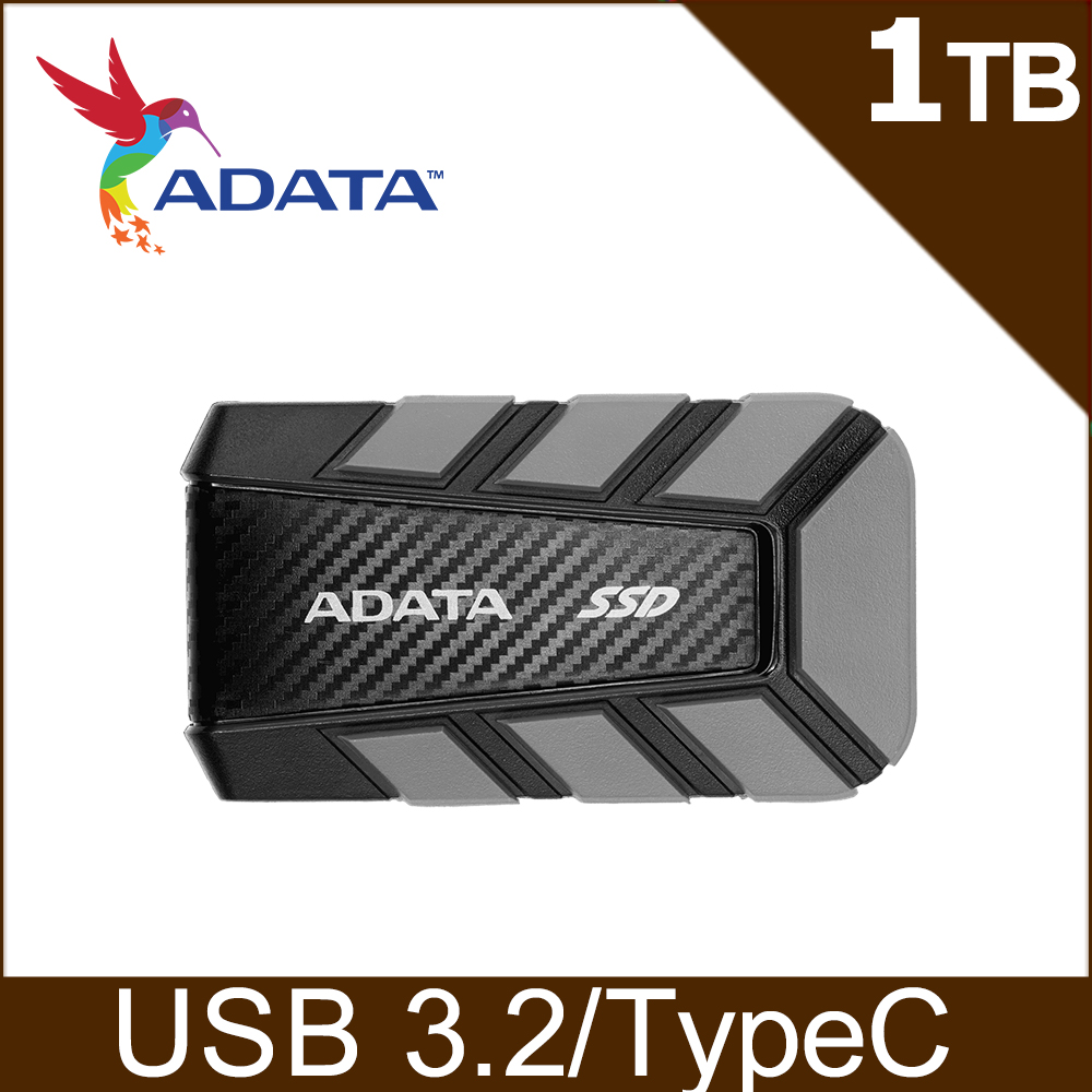 ADATA 威剛 SD820外接式固態硬碟 1TB SSD(灰)-SD820-1000G-CGY