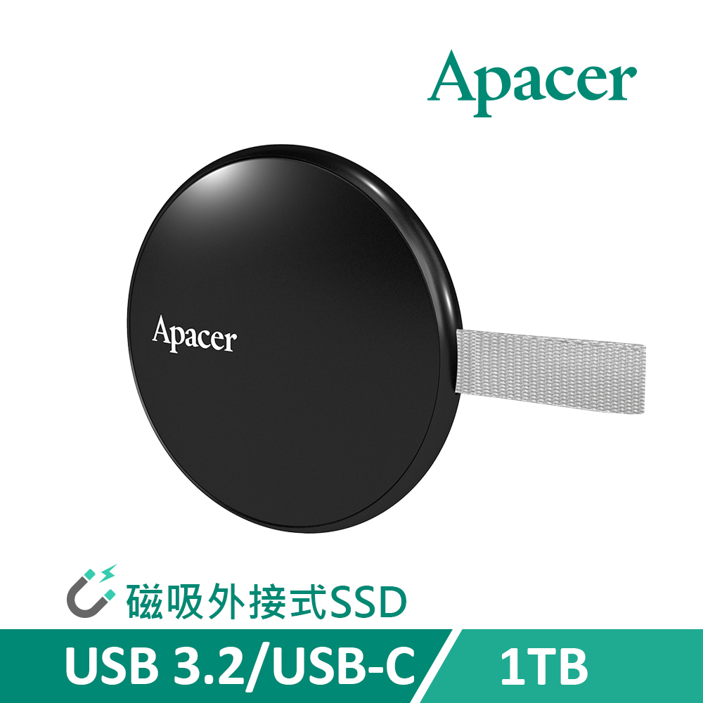 Apacer 宇瞻 AS725 1TB 磁吸外接式SSD