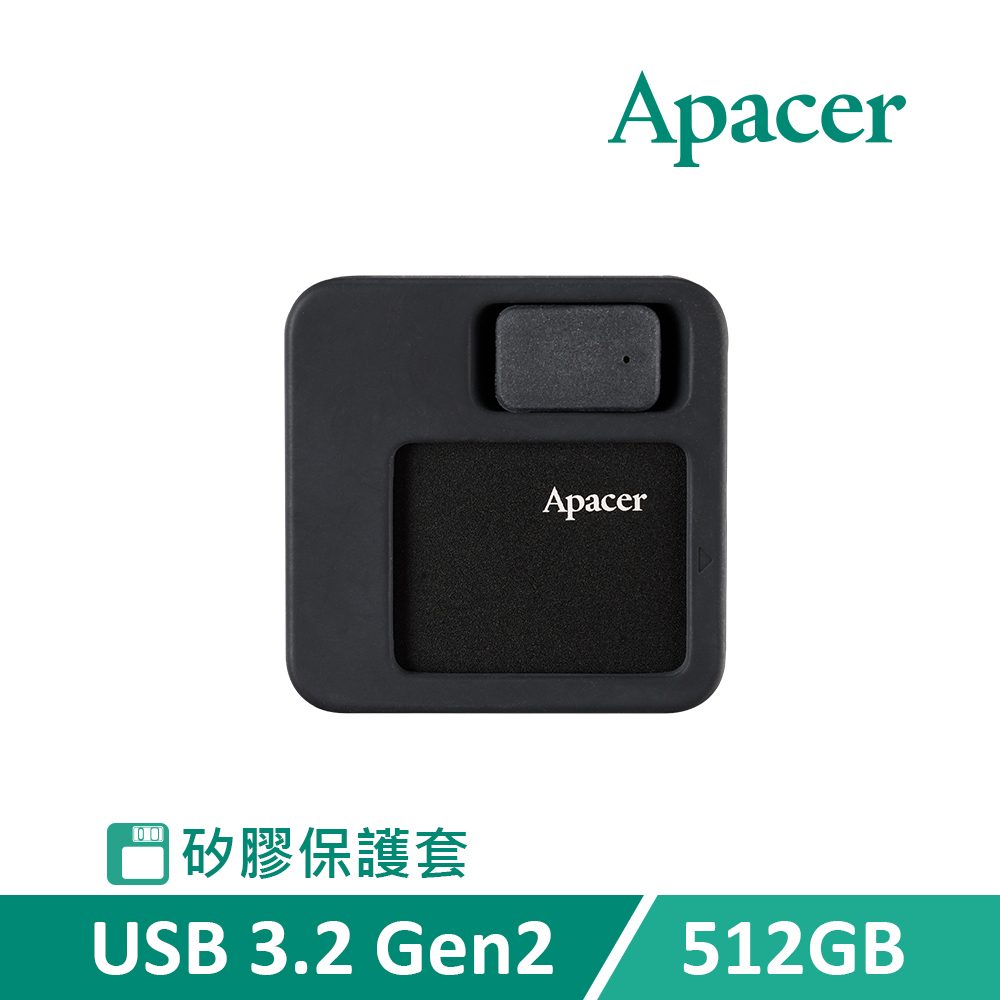 Apacer 宇瞻 AS714 512GB USB3.2 Gen2 TYPE-C 可攜式SSD