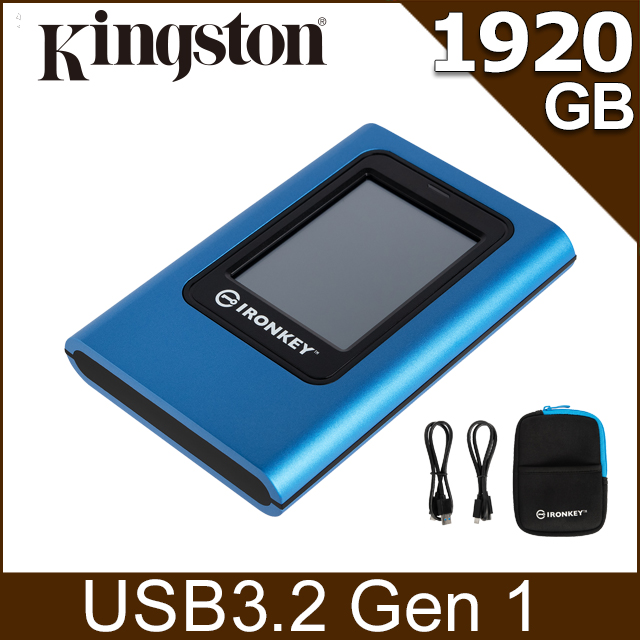 Kingston 金士頓 IronKey Vault Privacy80 1920GB 外接固態硬碟 (IKVP80ES/1920G)