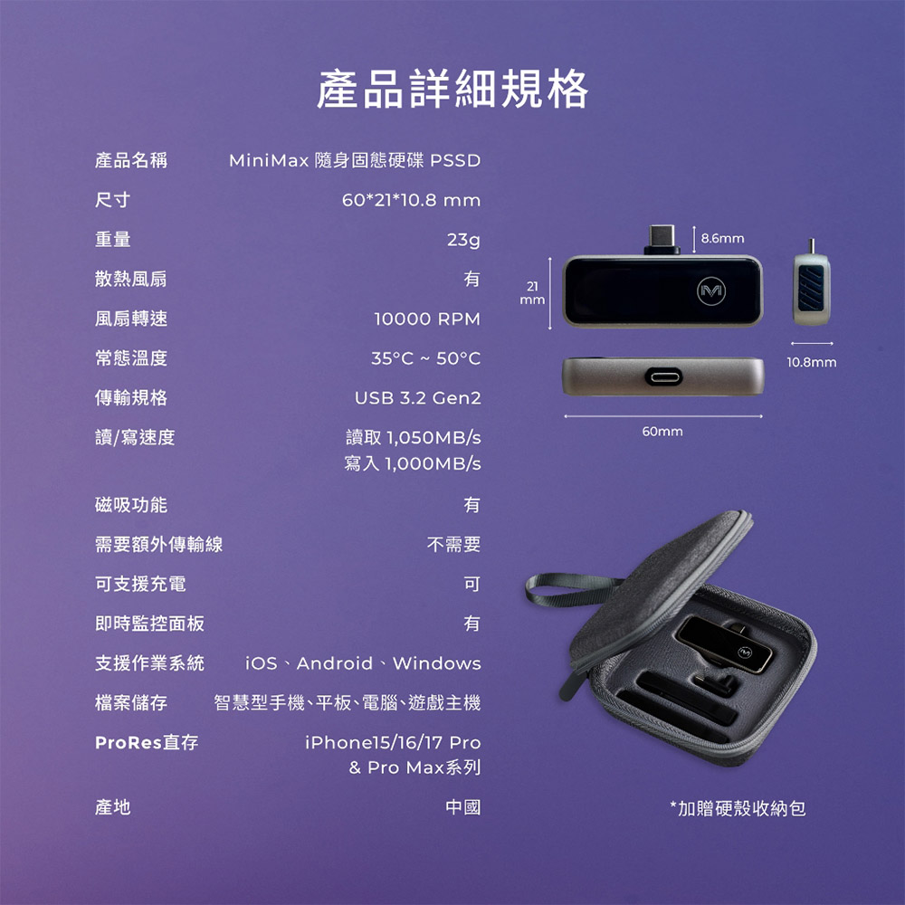 Maktar MiniMax 隨身固態硬碟1TB - PChome 24h購物