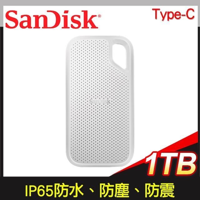 SanDisk 晟碟 U3 1TB Extreme E61 Portable SSD《白》