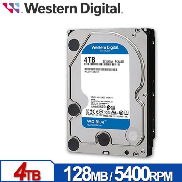 WD 威騰藍標WD40EZZX 4TB 3.5吋SATA硬碟- PChome 24h購物