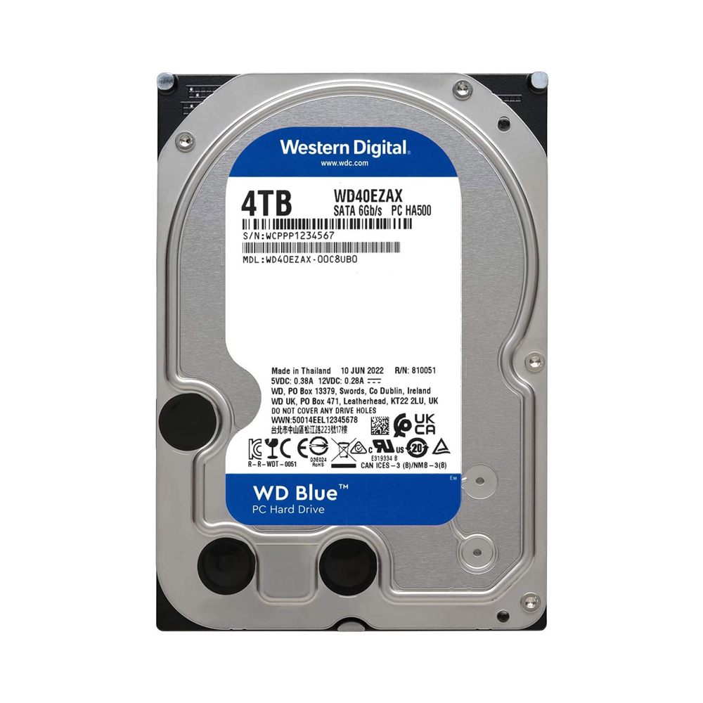 WD 威騰藍標WD40EZZX 4TB 3.5吋SATA硬碟- PChome 24h購物