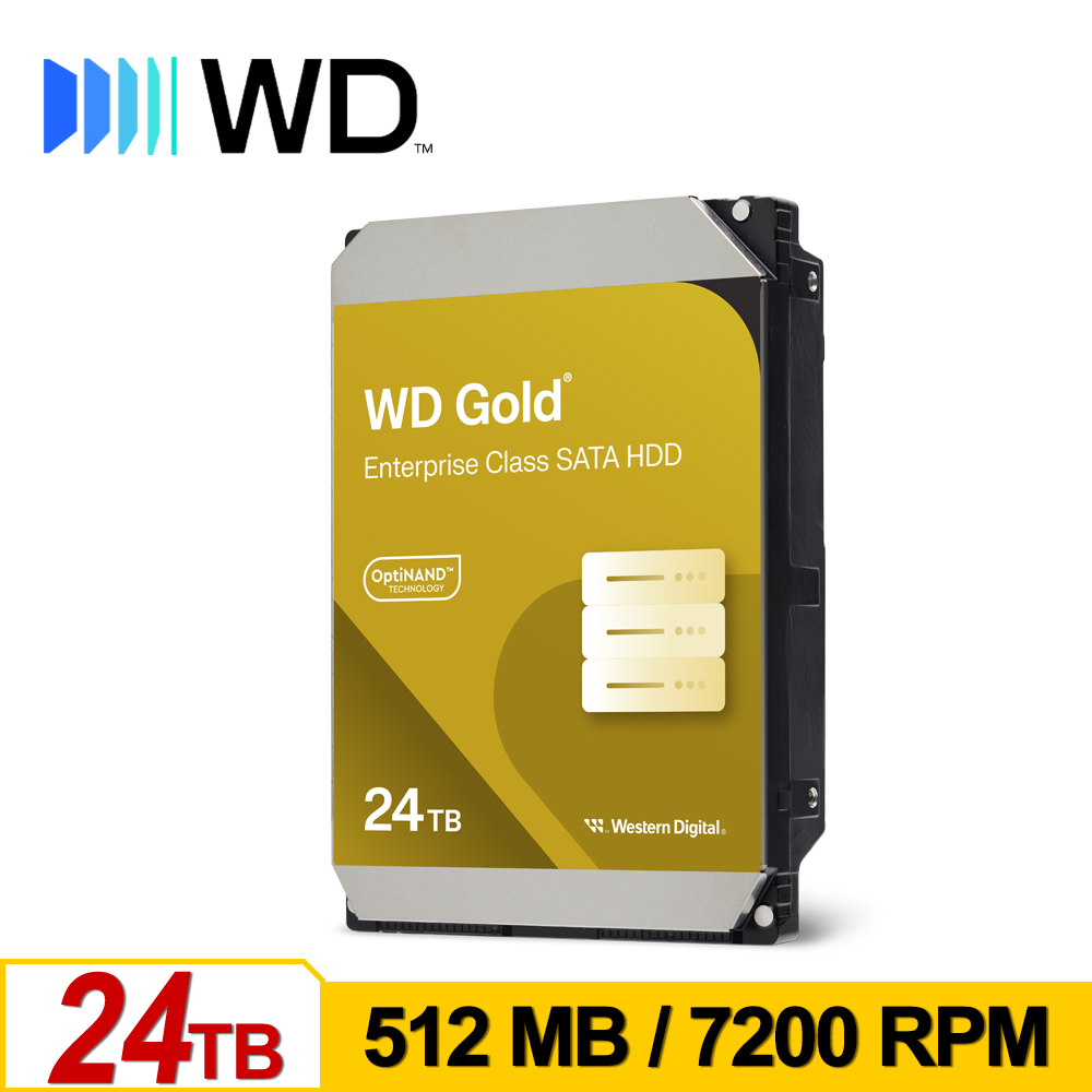 WD 威騰 WD242KRYZ 金標 24TB 3.5吋企業級硬碟