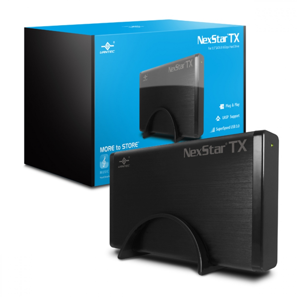 VANTEC 凡達克 NexStar TX USB 3.0 SATA 3.5吋硬碟外接盒(NST-328S3-BK)