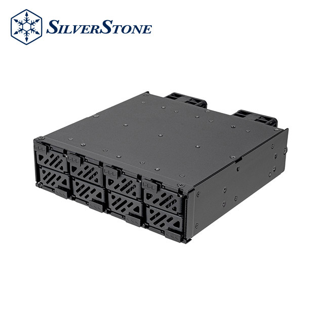 SilverStone 銀欣 5.25” 轉 8-Bay M.2 SSD 內接硬碟抽取盒