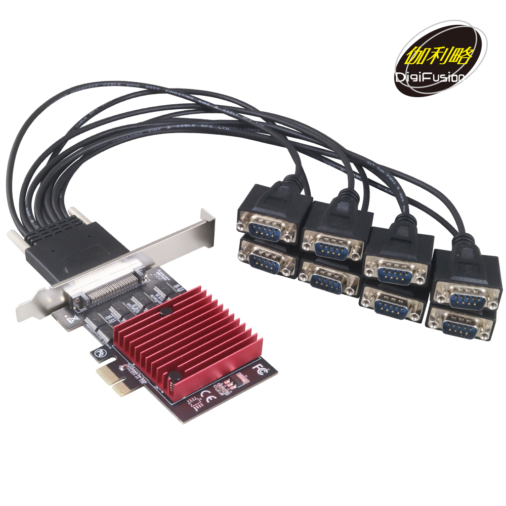 伽利略 PCI-E RS232 8 Port 擴充卡
