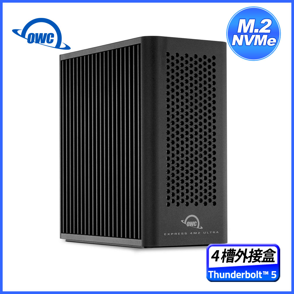 OWC Express 4M2 Ultra 4槽 M.2 SSD 外接盒 + SoftRAID