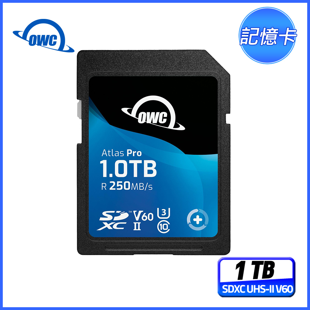 OWC Atlas Pro - 1TB SDXC UHS-II V60 記憶卡