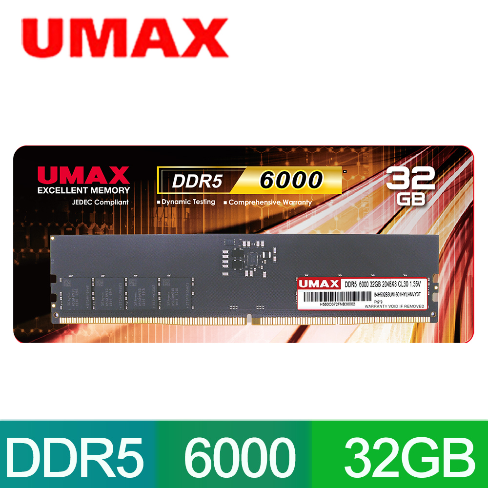 Biwin 佰維Black Opal HX100 DDR5 6000 32GB(16G*2)(CL36) 黑超頻桌上
