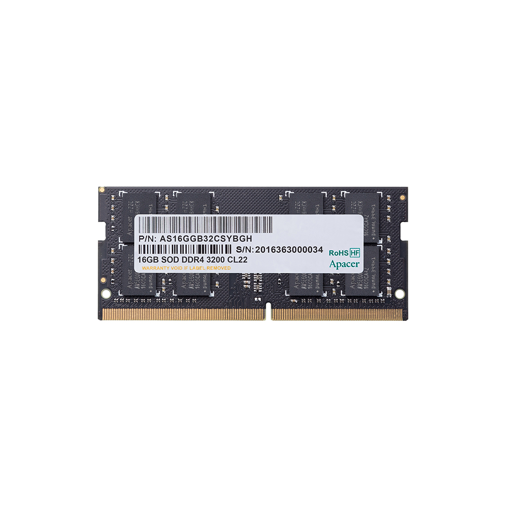 Apacer 宇瞻DDR4 3200 16GB 筆記型記憶體(1024*8) - PChome 24h購物