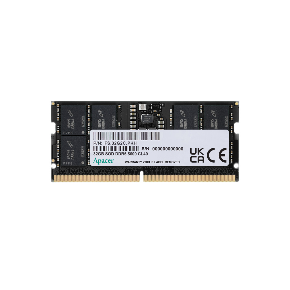 Apacer 宇瞻DDR5 5600 32GB 筆記型記憶體(2048x8) - PChome 24h購物