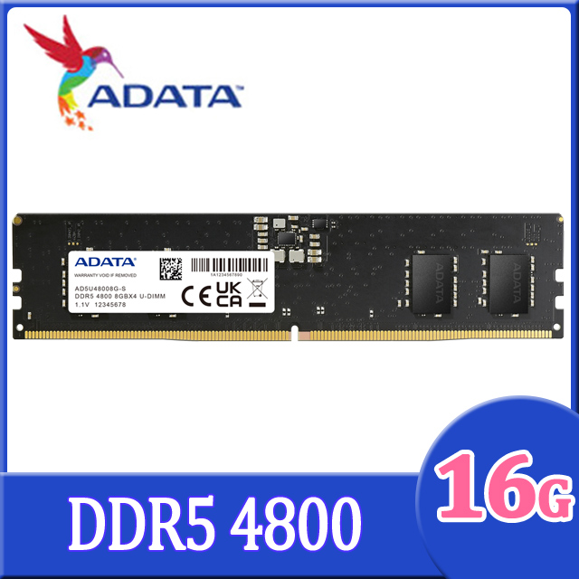 ADATA メモリ DDR5 4800 16GB✕2 AD5U480016G-B ADATA Premier DDR5 4800MHz 16GB UDIMM Memory RAM Module