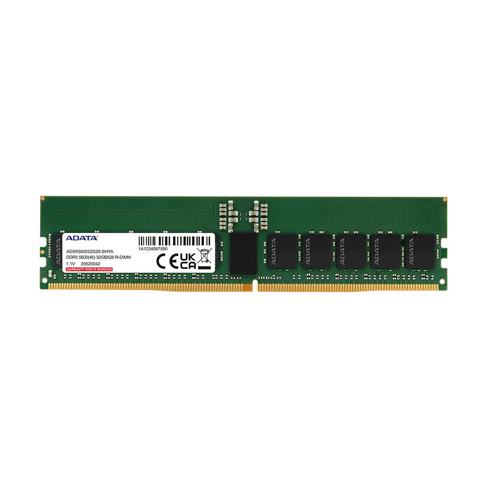 ADATA 威剛DDR5 5600 32G ECC R-DIMM 伺服器記憶體(AD5R560032G20-SHYA