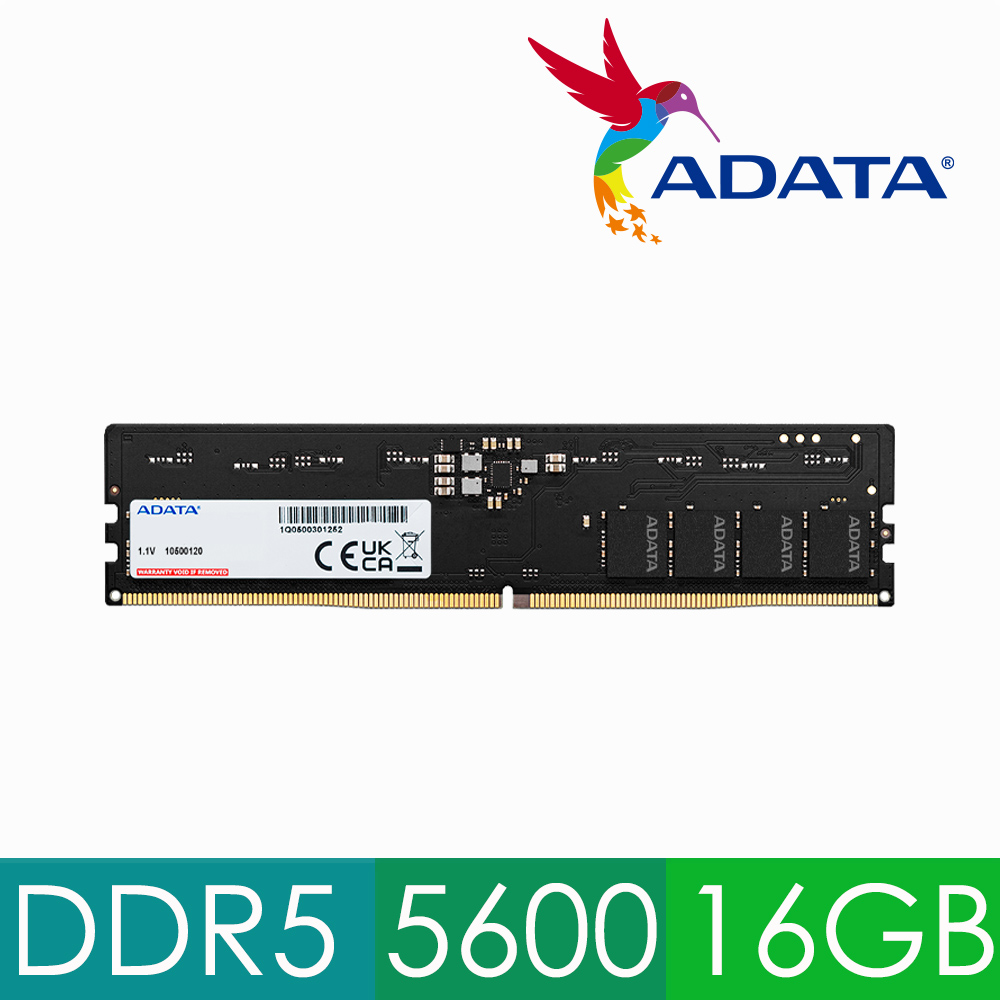 ADATA 威剛 DDR5 5600 16GB 桌上型記憶體(AD5U560016G-S)(其他規格)