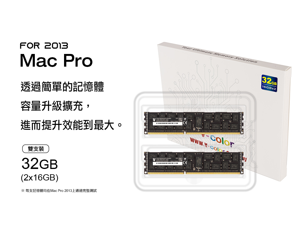 MAC PRO 繁く 2013 32GBx2=64GB