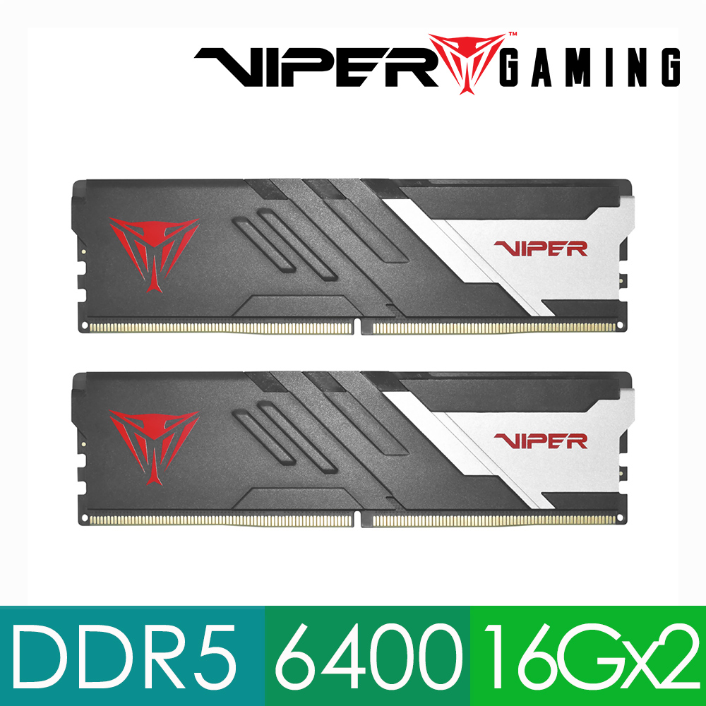 PATRiOT 博帝VIPER VENOM OC U-DIMM DDR5 6400MHz 32GB Kit