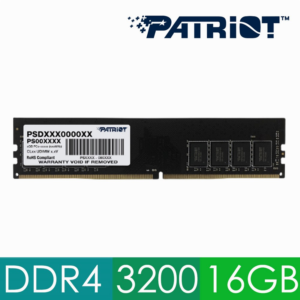 PATRiOT 博帝 美商 DDR4 3200 16GB 桌上型記憶體