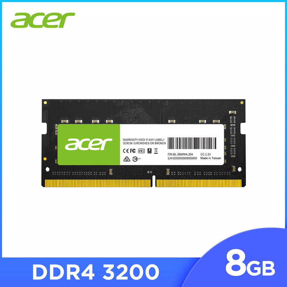 ACER 宏碁 SD100 DDR4 3200 8GB 筆記型記憶體