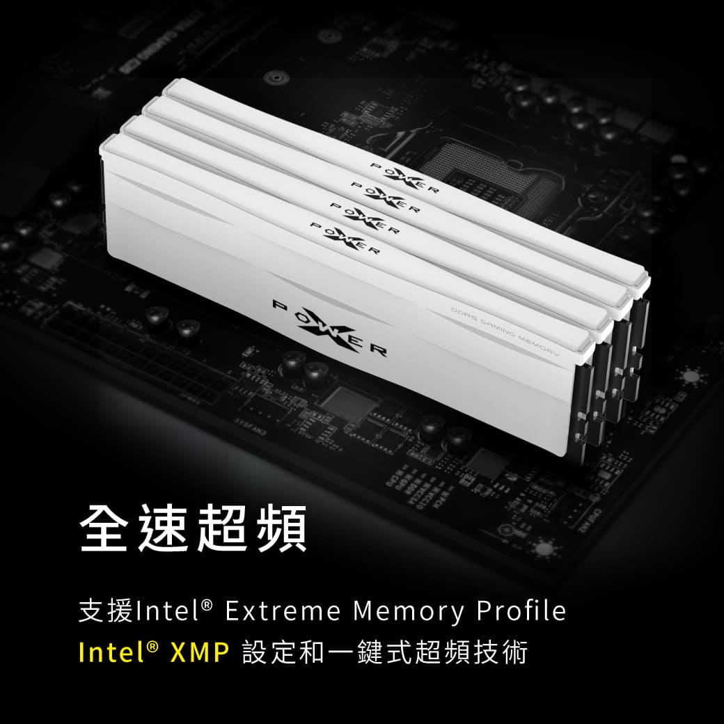 DDR5-6000 CL30 32GBx2 64GB ZENITH RGB 白 Silicon Power DDR5 64GB (2x32GB) Zenith RGB 6000MHz (PC5