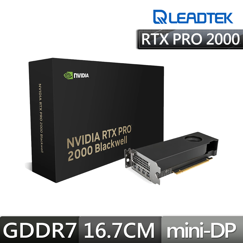 Leadtek 麗臺 NVIDIA RTX PRO 2000 Blackwell 工作站繪圖卡