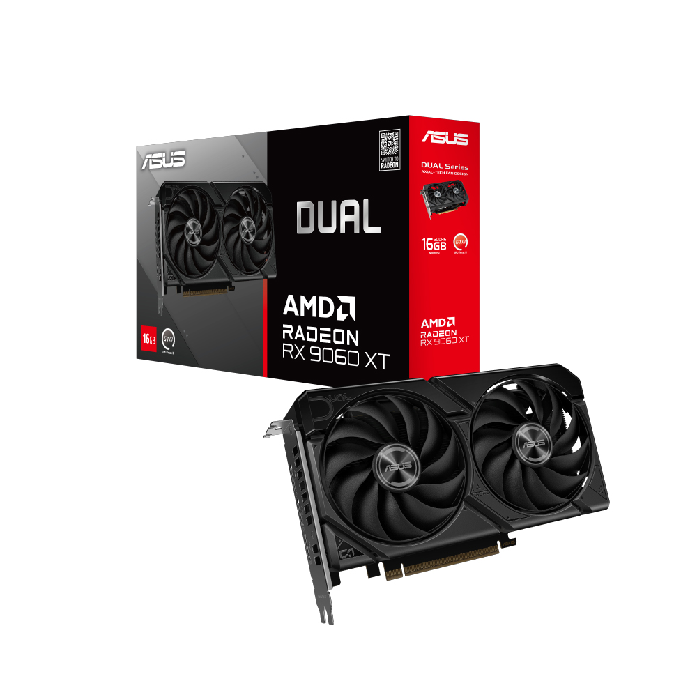 ASUS 華碩Dual Radeon RX 9060 XT 16GB GDDR6 顯示卡- PChome 24h購物