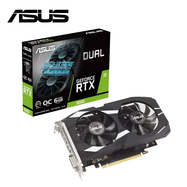 ASUS Dual GeForce RTX 3050 OC 6GB 顯示卡