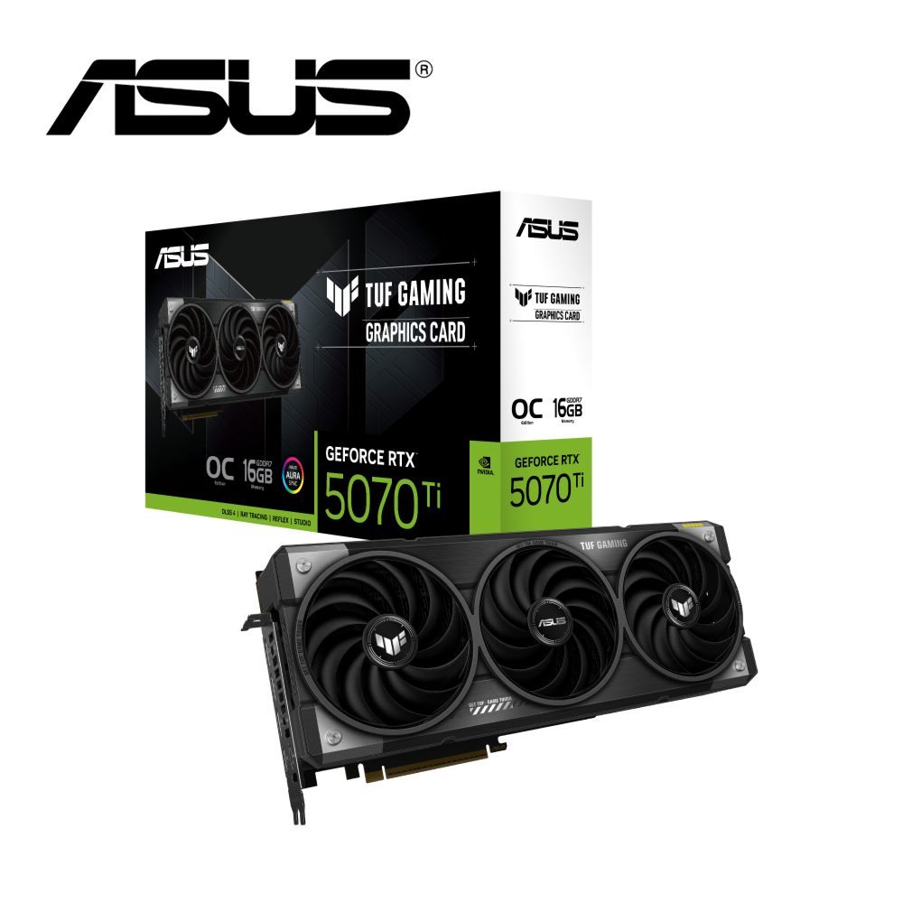 ASUS 華碩TUF Gaming GeForce RTX 5070 Ti 16GB GDDR7 OC 顯示卡+B650
