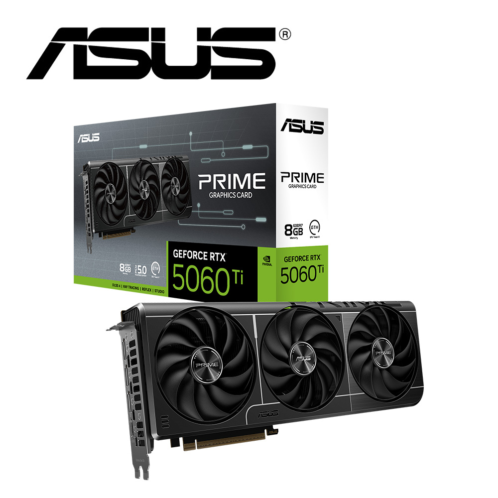 PRIME-RTX5060Ti-8G 顯示卡+華碩 Prime LC 360 ARGB 一體式水冷