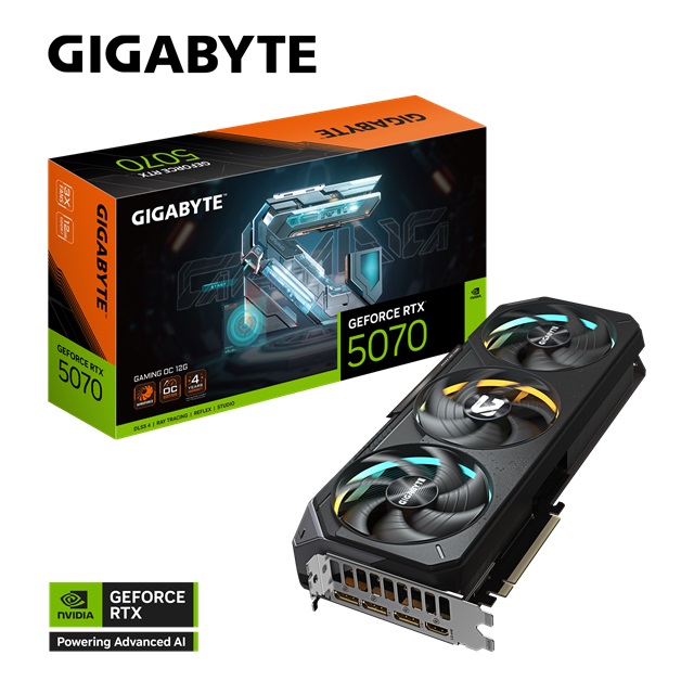 GIGABYTE 技嘉 GeForce RTX 5070 GAMING OC 12G 顯示卡（其他規格）