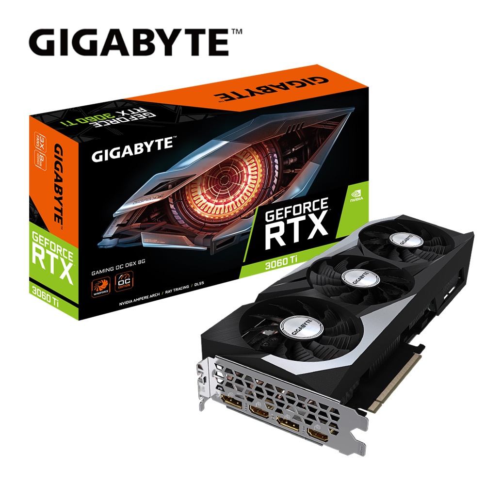 技嘉GeForce RTX 3060 Ti GAMING OC D6X 8G 顯示卡- PChome 24h購物