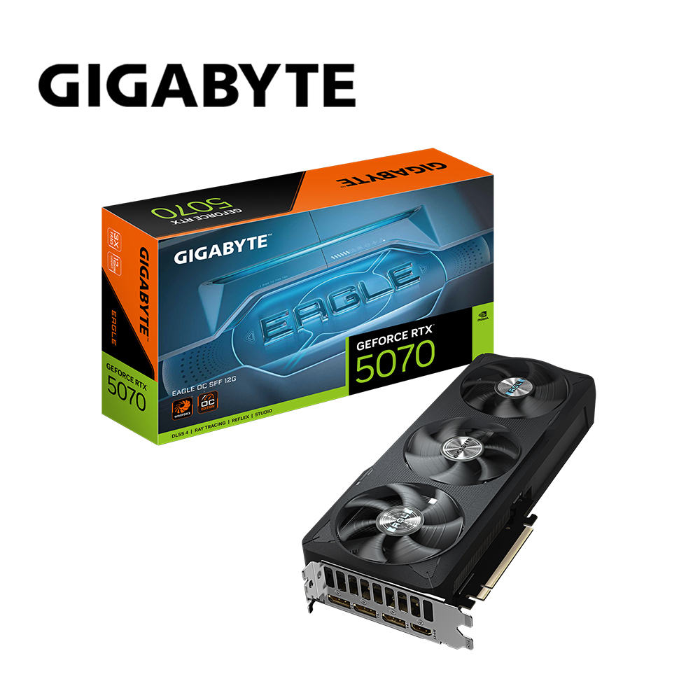 GIGABYTE 技嘉 RTX 5070 EAGLE OC SFF 12G 顯示卡+DarkFlash PMT750W ATX3.1 金牌 全模組
