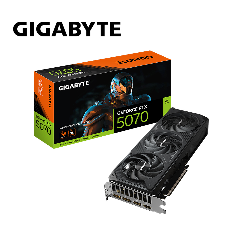 GIGABYTE 技嘉 GeForce RTX 5070 WINDFORCE OC SFF 12G 顯示卡