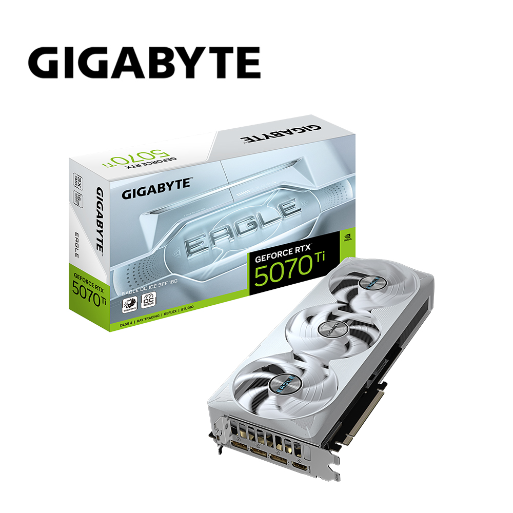 GIGABYTE 技嘉 RTX 5070 Ti EAGLE OC ICE SFF 16G 顯示卡 (組合包)