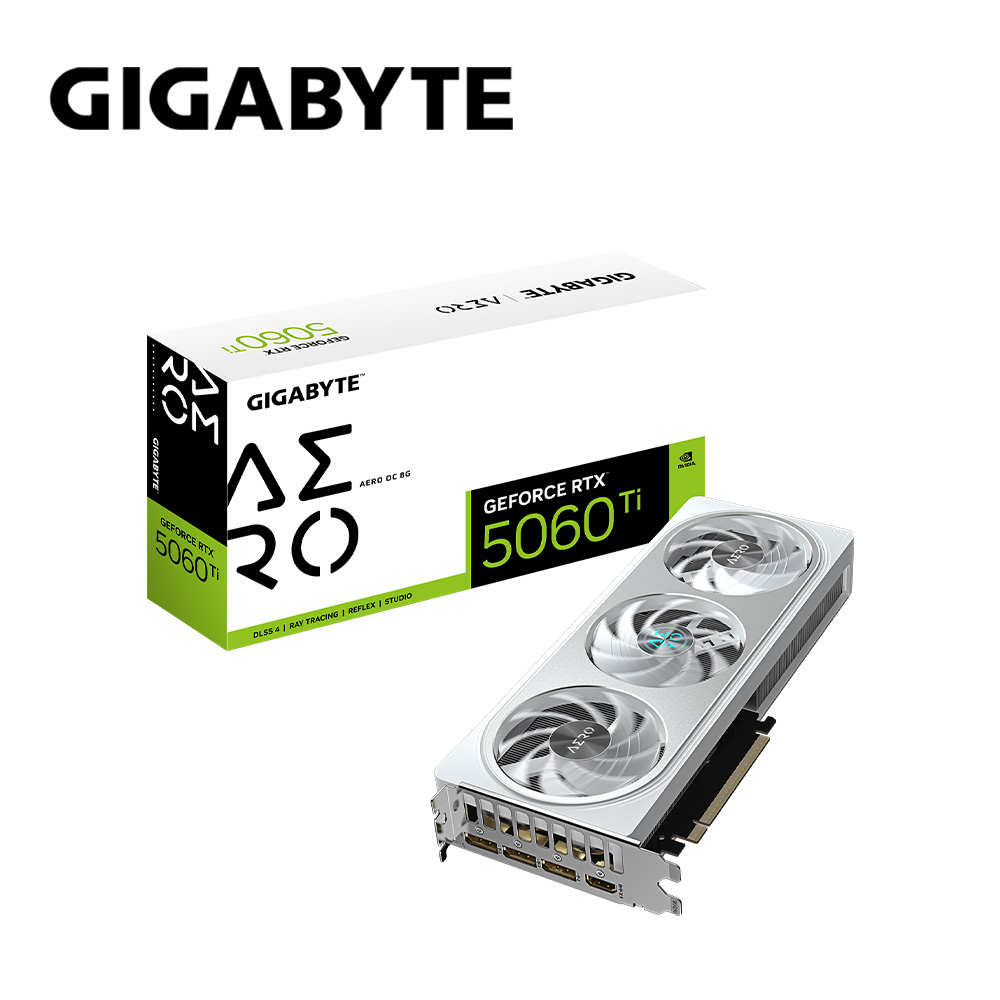 GIGABYTE 技嘉 RTX 5060 Ti AERO OC 8G 顯示卡+技嘉 GP-UD850GM 白 PG5W 金牌