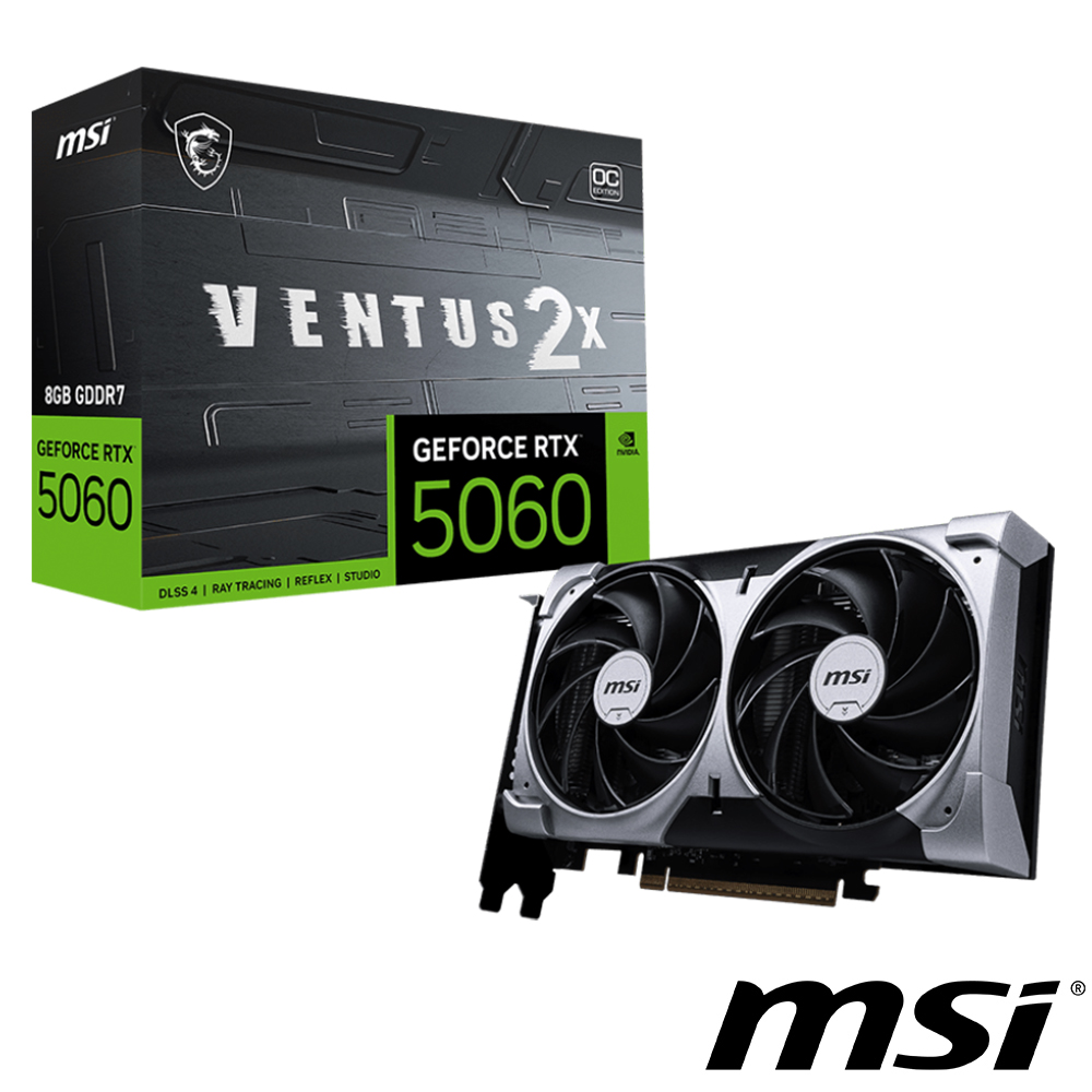 VENTUS GeForce RTX 5060 8GB 2X OC 顯示卡