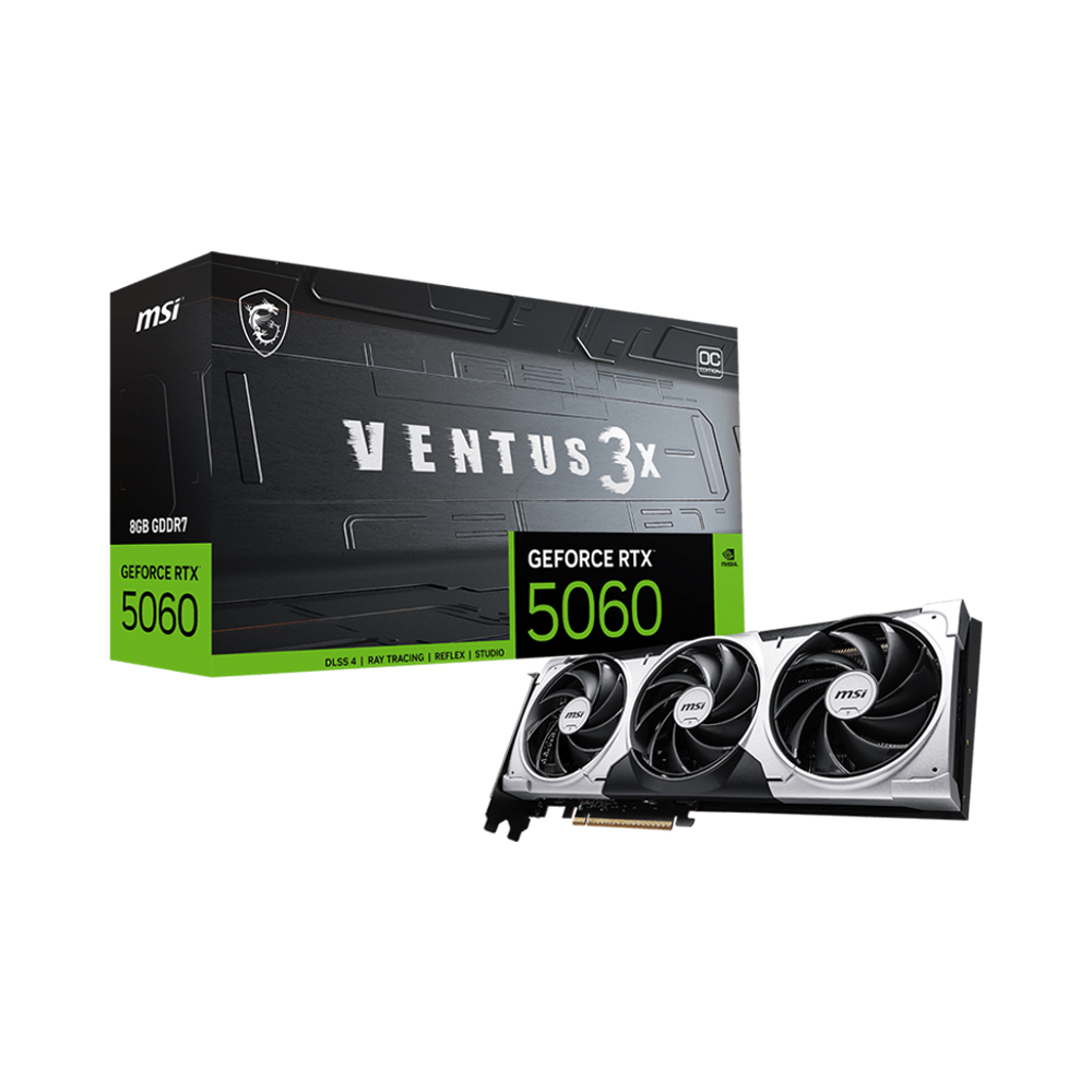 MSI 微星RTX 5060 8G VENTUS 3X OC顯示卡- PChome 24h購物
