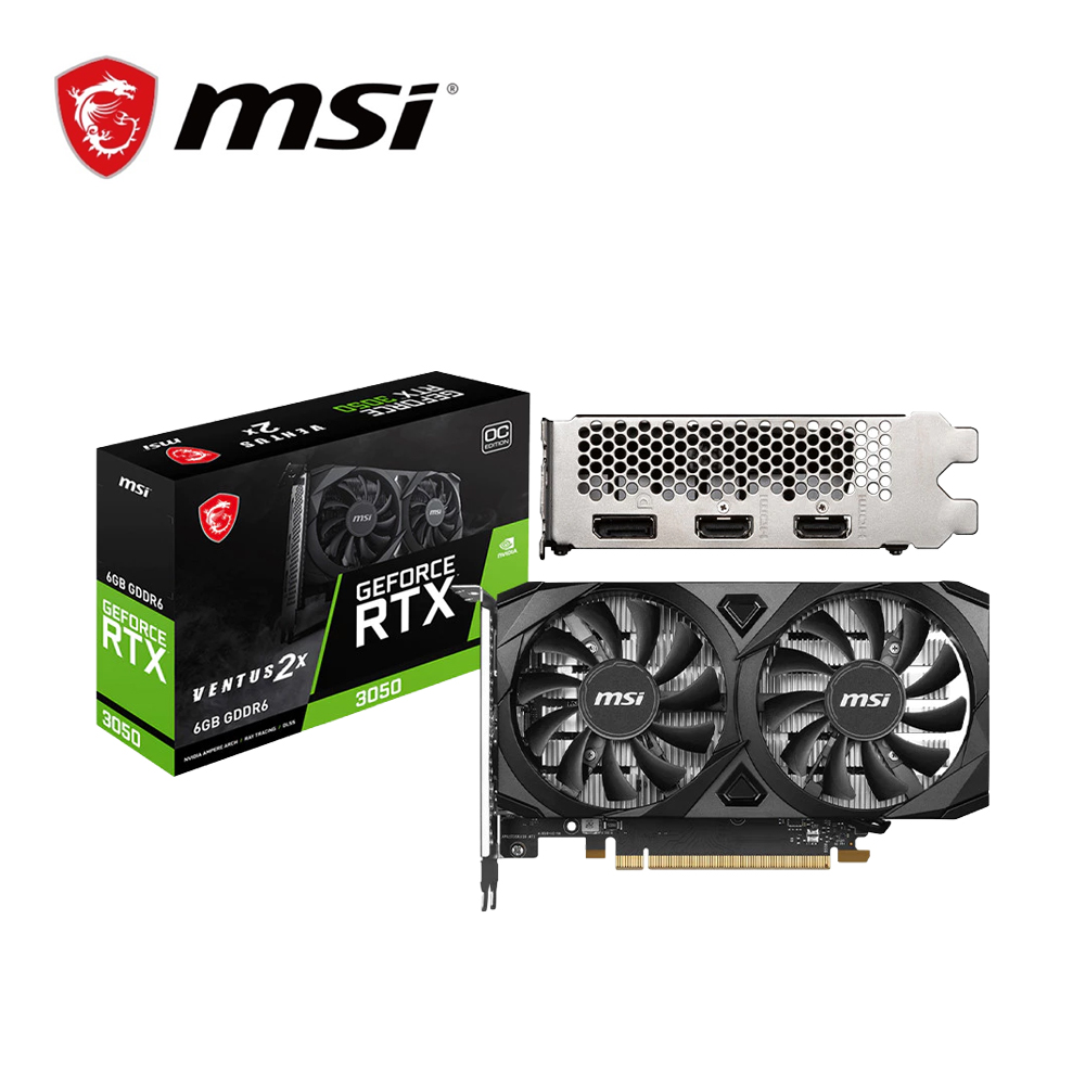 MSI 微星 RTX3050 VENTUS 2X E 6G OC 顯示卡
