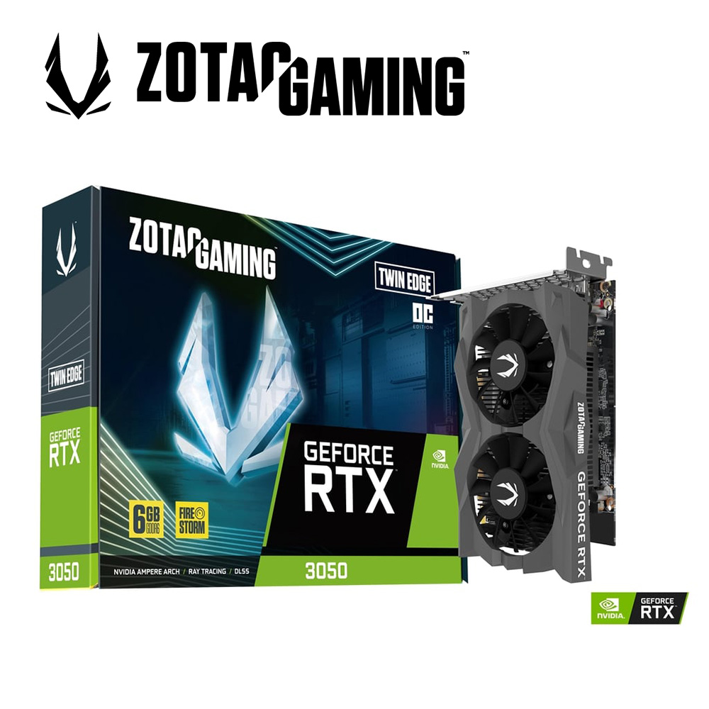 ZOTAC 索泰 RTX3050 6GB GDDR6 Twin Edge OC 顯示卡
