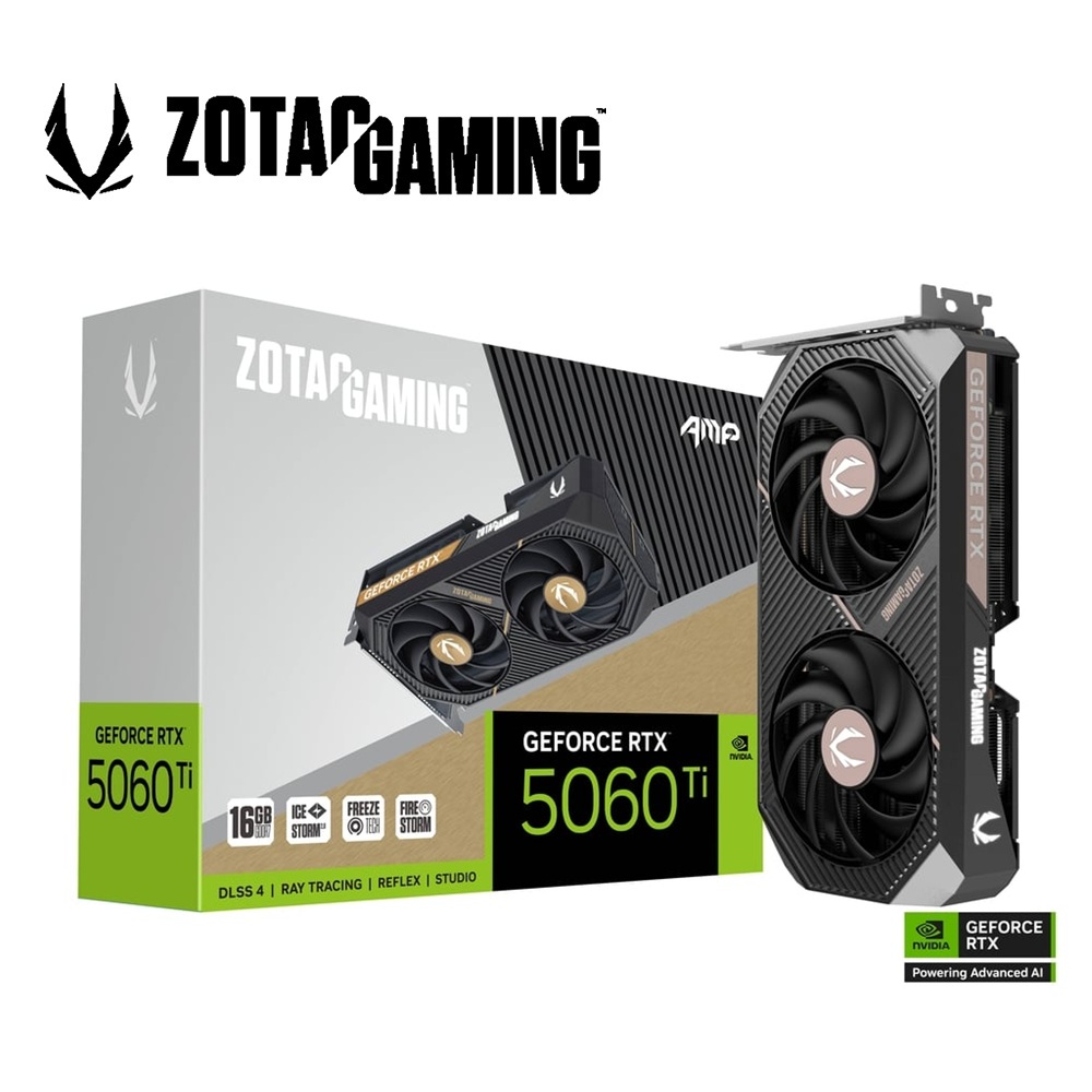 ZOTAC GAMING GeForce RTX 5060 Ti 16GB AMP 顯示卡