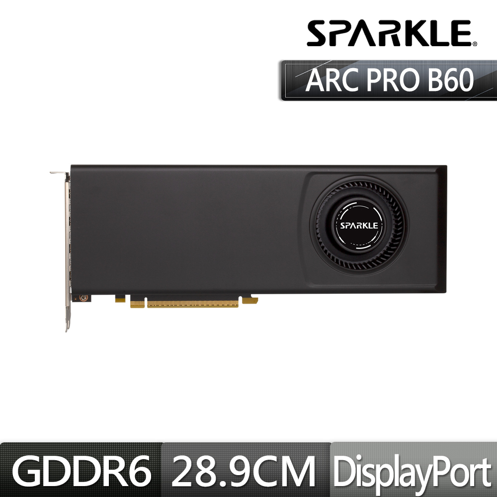SPARKLE Intel Arc Pro B60 Blower 24GB GDDR6 顯示卡