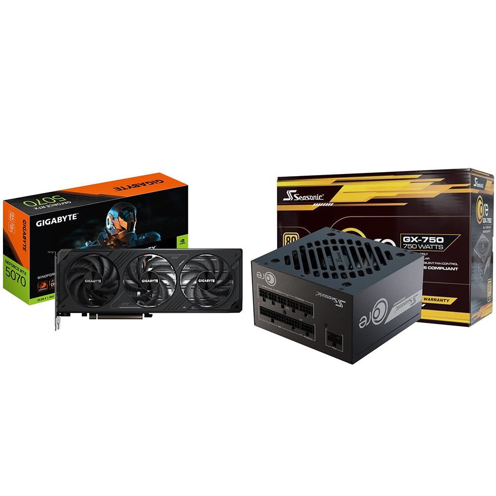 GIGABYTE 技嘉〈鈔省價〉RTX 5070 WINDFORCE OC SFF 12G 顯示卡+海韻