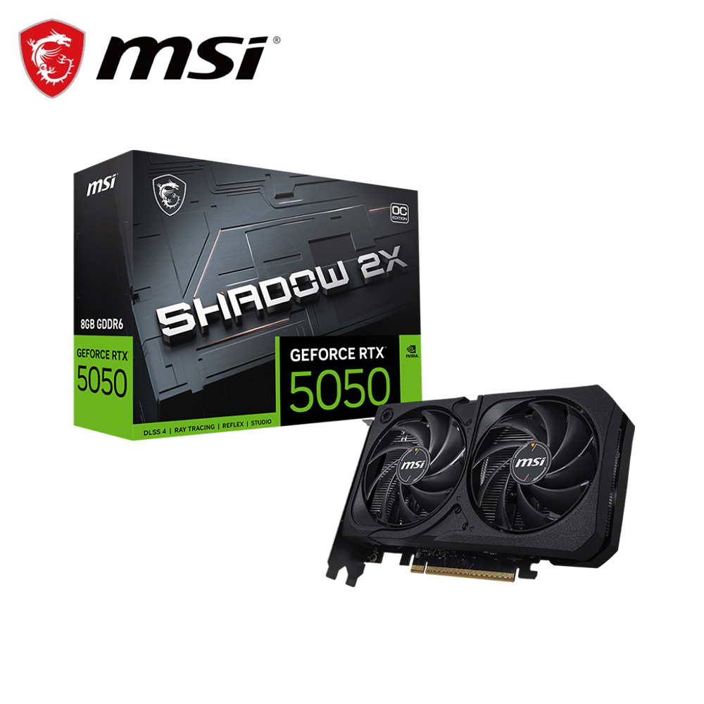 MSI 微星RTX 5050 8G VENTUS 2X OC 顯示卡- PChome 24h購物