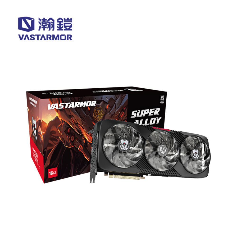 AMD 超微 VASTARMOR 瀚鎧 RX9070XT 超合金 黑 顯示卡