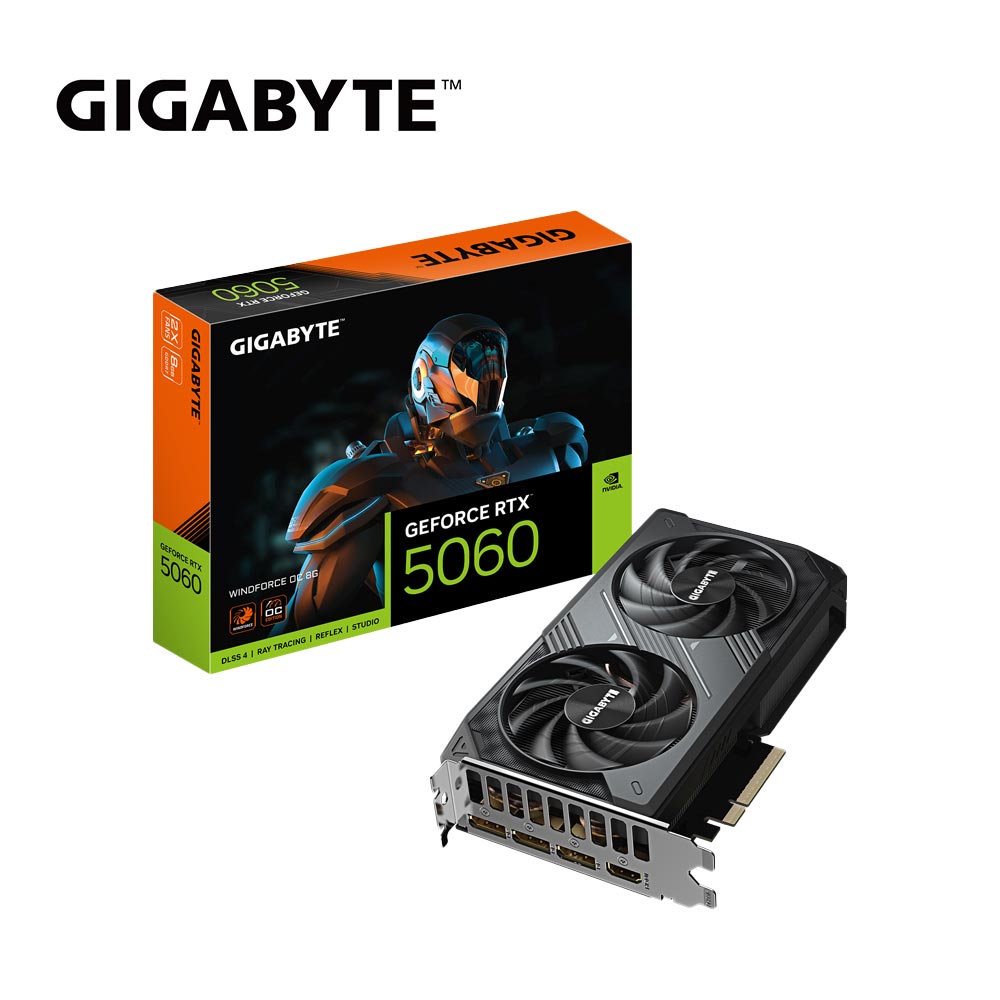 【顯卡+主機板】技嘉 WINDFORCE RTX 5060 OC 8GB 顯示卡 + 技嘉 B550M GAMING X WIFI6 主機板