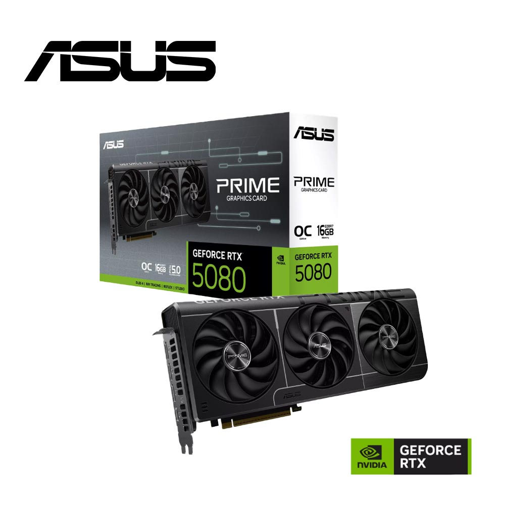 【顯卡+主機板】華碩 PRIME RTX 5080 EVO 16GB OC 超頻版 顯示卡 + PRIME B550M-K ARGB-CSM 主機板